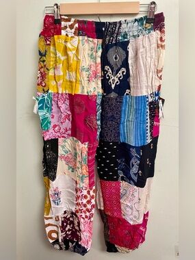 #1 Boho Patchwork Cotton Hippie Harem Pants